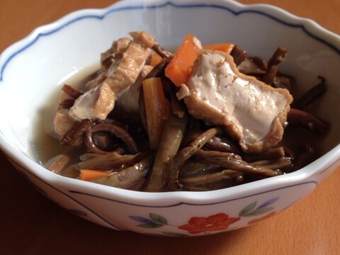 ぜんまいと厚揚げの煮物 レシピ 作り方 By ちーたまちー 楽天レシピ ぜんまいと厚揚げの煮物 レシピ 作り方 By ちーたまちー 楽天レシピ
